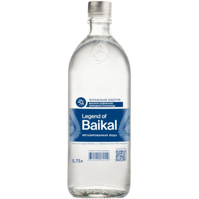 Вода Legend of Baikal природная питьевая негазированная, 750мл