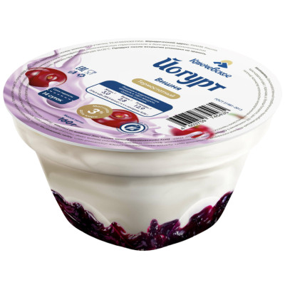 Йогурт Ключевское термостатный вишня 3%, 160г