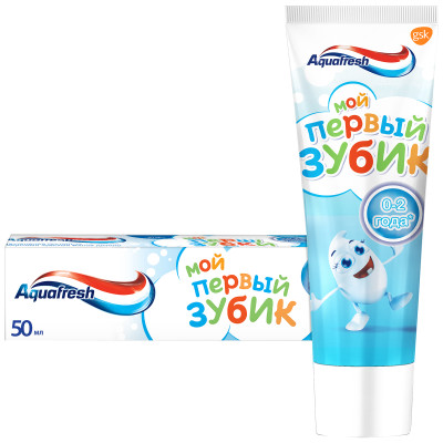 Зубная паста Aquafresh Мой первый зубик для детей от 0 до 2 лет, 50мл
