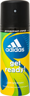 Дезодорант Adidas Get ready мужской спрей, 150мл