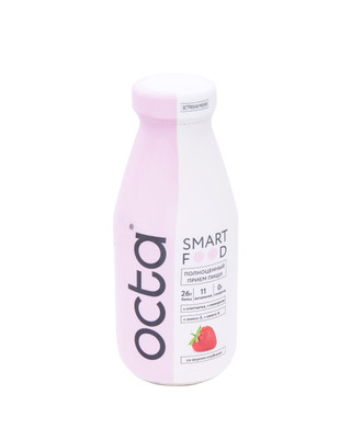 Напиток молочный Okta со вкусом клубники стерилизованный 2.5%, 330мл