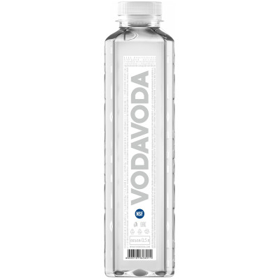Вода Vodavoda минеральная природная питьевая столовая негазированная, 500мл