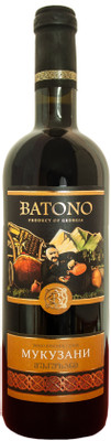 Вино Batono Мукузани красное сухое 10.5-12.5%, 750мл