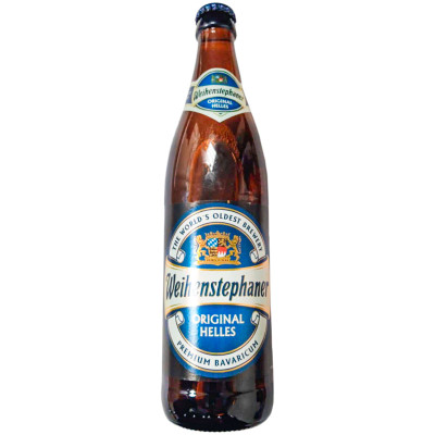 Пиво Weihenstephaner Original Helles светлое фильтрованное пастеризованное 5.1%, 500мл
