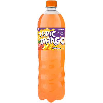 Напиток безалкогольный Starter Tropic Mango среднегазированный, 1л