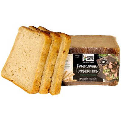 Хлеб Рижский Хлеб Ремесленный Традиционный бездрожжевой нарезанный, 300г