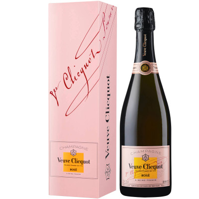 Вино игристое Veuve Clicquot Ponsardin Rose Champagne AOC розовое брют в п/у 12.5%, 750мл