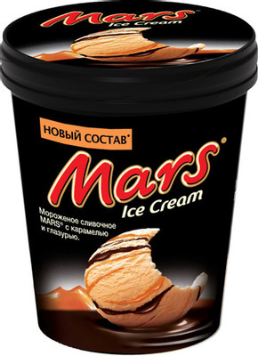 Мороженое сливочное Mars с карамелью и глазурью 8.5%, 300г