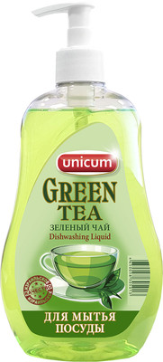 Средство для мытья посуды Unicum Green Tea, 550мл