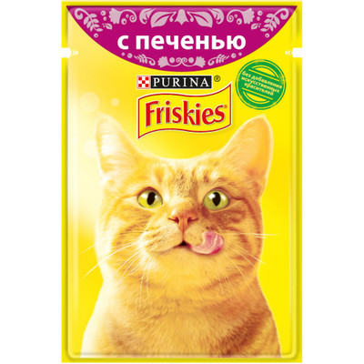 Корм Friskies с печенью в подливе для кошек, 85г