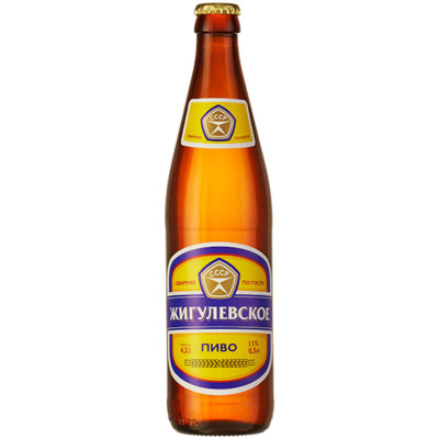 Пиво Жигулёвское светлое фильтрованное 4.2%, 500мл