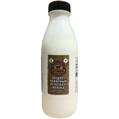 Кефир Агровиль из цельного козьего молока 3-4.5%, 450мл