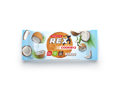 Печенье ProteinRex с высоким содержанием протеина кокосовое, 50г