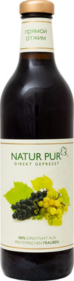 Сок Natur Pur виноградный прямого отжима, 750мл