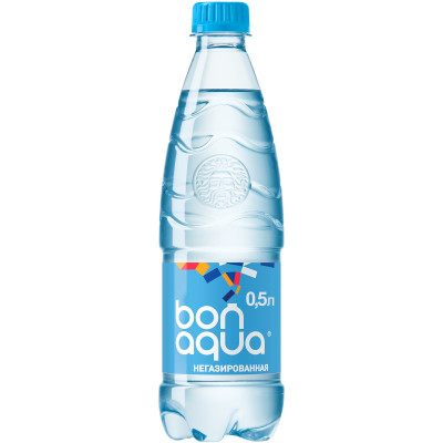 Вода BonAqua питьевая негазированная, 500мл