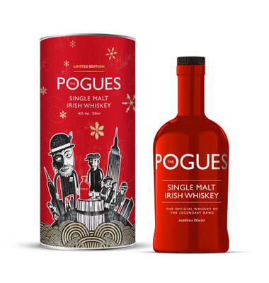 Виски The Pogues ирландский односолодовый 40% в подарочной упаковке, 700мл
