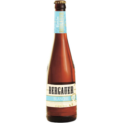 Пиво Bergauer Blanche светлое нефильтрованное неосветленное пастеризованное 4%, 500мл