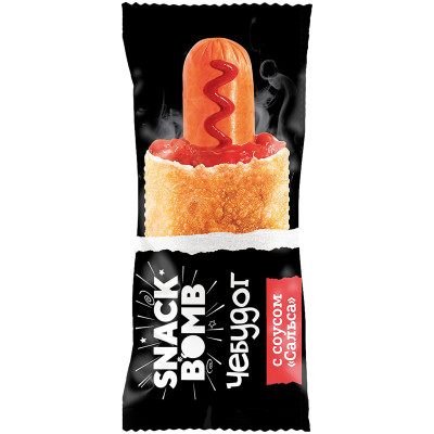 Чебудог Snack Bomb с соусом Сальса, 90г