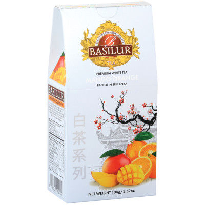 Чай Basilur Манго Апельсин белый, 100г