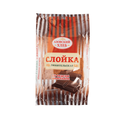 Слойка Азовский Хлеб со вкусом шоколада, 90г
