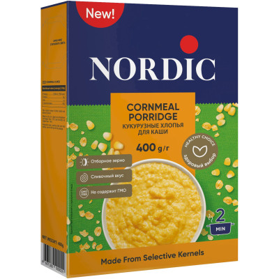Хлопья Nordic кукурузные, 400г