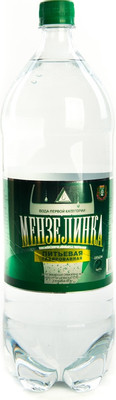 Вода Мензелинская артезианская питьевая 1 категории газированная, 2л