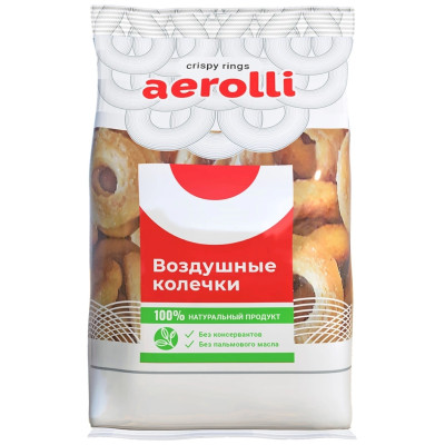 Печенье Aerolli Воздушные Колечки заварные, 100г