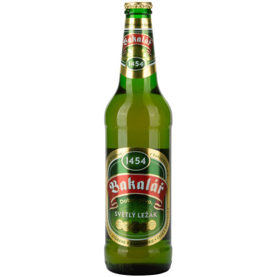 Пиво Бакалар Оригинальное Лагер 4.9%, 500мл