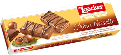 Вафли Loacker Gran Pasticceria Creme Noisette с лесным орехом в молочном шоколаде, 100г