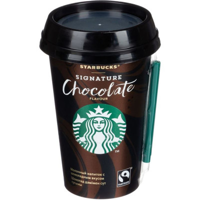 Напиток молочный Starbucks Signature Chocolate шоколадный ультрапастеризованный 1.9%, 220мл