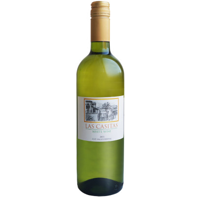 Вино Las Casitas белое сухое 12.5%, 750мл