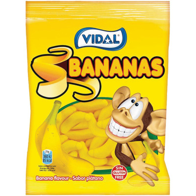 Мармелад Vidal Бананы жевательный, 50г