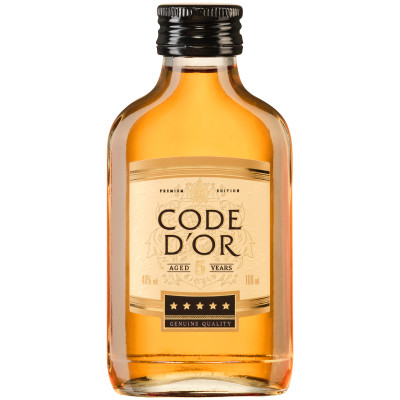 Коньяк Code D'Or пятилетний 40%, 100мл