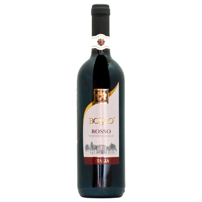 Вино Bosco Россо красное полусладкое 9%, 750мл