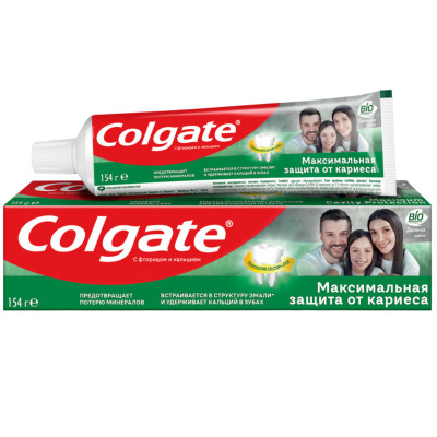 Зубная паста Colgate Максимальная защита от кариеса Двойная мята для укрепления эмали, 100мл