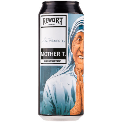 Напиток пивной ReWort Brewery Мать Тереза тёмный нефильтрованный 6.9%, 500мл