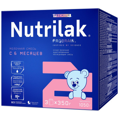 Сместь Nutrilak Premium 2 молочная сухая от 6 месяцев, 1.05г
