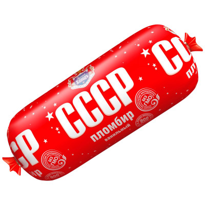 Мороженое пломбир СССР ванильный 15%, 800г