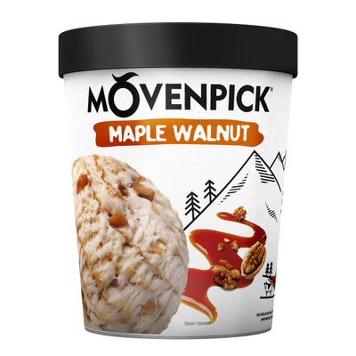 Пломбир Movenpick Maple Walnut с кленовым сиропом и грецкими орехами 12%, 298г