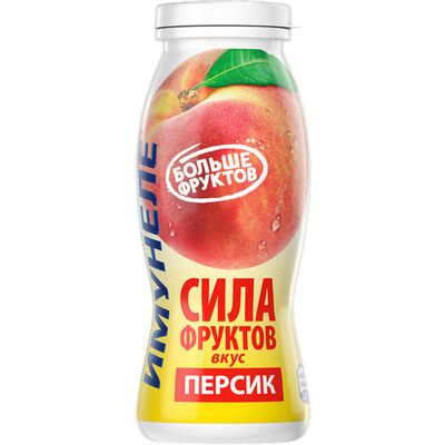 Напиток кисломолочный Имунеле Сила фруктов Персик 1%, 100мл