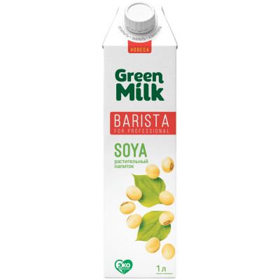 Напиток Green Milk Соевый ультрапастеризованный детский, 1л