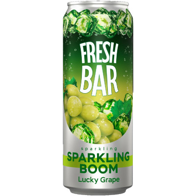 Напиток безалкогольный Fresh Bar Sparkling Boom сильногазированный, 450мл