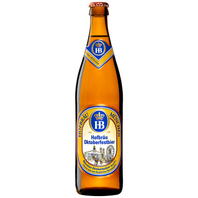Пиво Hofbrau Мюнхен Октоберфест светлое фильтрованное 6.3%, 500мл