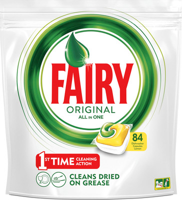 Таблетки Fairy Original All in 1 лимон, 84шт