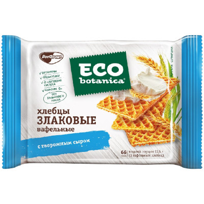 Хлебцы Eco-botanica вафельные с творожным сыром, 75г Хлебцы Eco-botanica вафельные с творожным сыром, 75г