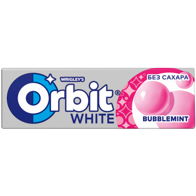 Жевательная резинка Orbit White Bubblemint, 13.6г