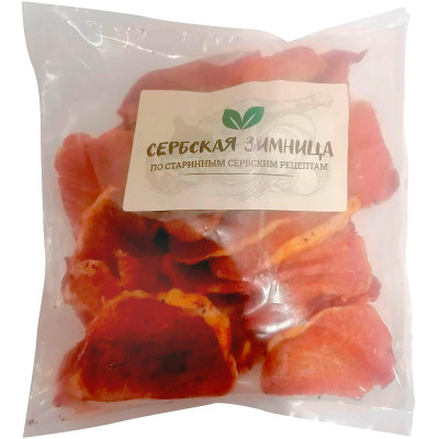 Продукт Сербская Зимница Сербское Угощенье из свинины с паприкой сыровяленый
