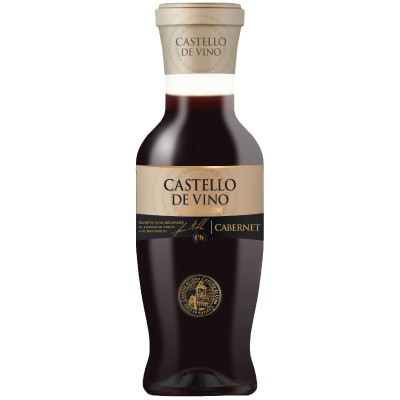 Вино Castello De Vino Cabernet красное полусладкое 10%, 1л