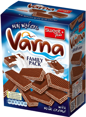 Вафли Sweet Plus Varna мини с молочным кремом, 200г