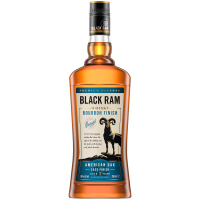 Виски Black Ram Bourbon Finish 3-летний 40%, 700мл